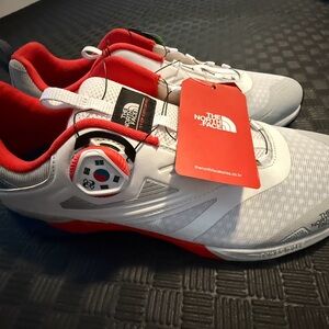 The North Face Men's White and Red Athletic Shoes
